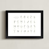"Sprout" - Art Print in Moss by Marabou Design - Framed
