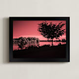 "Riverradiate Two" - Art Print in Rose Glow by Jeff Preuss - Framed