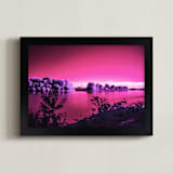 "Riverradiate Six" - Art Print in Purple Glow by Jeff Preuss - Framed