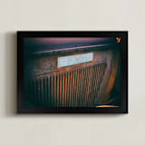 "Old Dodge" - Art Print in dark rust by Alexis Arnold - Framed