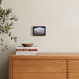 "desert drive by" - Art Print in desert sky blue by Kristi Jackson - In a Room