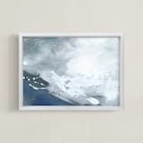 "Iron Sky" - Art Print in Iron grey/blue by Teodora Guererra - Framed