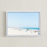 "Santa Monica Blues" - Art Print in Color by Jessica C Nugent - Framed