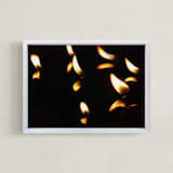 "Candlelights" - Art Print in light by Belia Simm - Framed