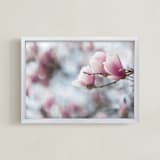 "cordially pink" - Art Print in blushing pink by Alicia Abla - Framed