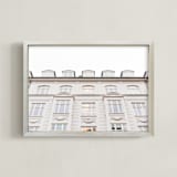 "Facade" - Art Print in Monochrome by Olivia Kanaley Inman - Framed