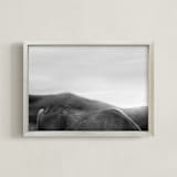 "Horseback" - Art Print in Black and White by Anne Ciotola - Framed