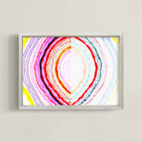 "Great with Agate No 1" - Art Print in HOT PINK by HAPI ART - Framed