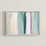 "Grace" - Art Print in Teal by Artsy Canvas Girl Designs - Framed