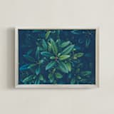 "NATURAL TEXTURE II" - Art Print in Turquoise by Lying on the grass - Framed
