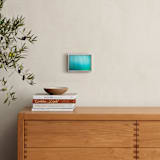 "aqua blue" - Art Print in aqua blue by Van Tsao - In a Room