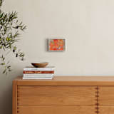 "Waiting To Breathe" - Art Print in Pink and Orange by Pamela Tucker Herz - In a Room