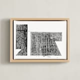 "When We Were Hidden I" - Art Print in Ink by Akweley Creative - Framed Canvas