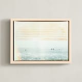 "County Line 3" - Art Print in Ocean by Kamala Nahas - Framed Canvas