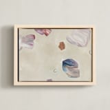 "Twirl" - Art Print in Orchid by Jennifer Daily - Framed Canvas