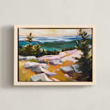 "In the Heights" - Art Print in Sienna by Jess Franks - Framed Canvas