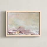 "Vanilla Rose No. 1" - Art Print in Warm Sand by Julia Contacessi - Framed Canvas