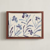 "Midnight Blossoms" - Art Print in Shadowed Lavender by Alisa Galitsyna - Framed Canvas