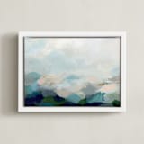 "Lifting Fog" - Art Print in Jewel by Nicole Walsh - Framed Canvas