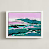 "Seven Sisters" - Art Print in Ocean by Tishya Oedit - Framed Canvas