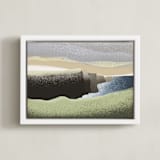 "Moher 2" - Art Print in Earth Brown by Kristen Marie - Framed Canvas