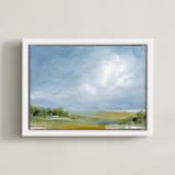 "October" - Art Print in Sky by Roberta Hoiness Art - Framed Canvas
