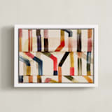 "pipes II" - Art Print in Copper by Sumak Studio - Framed Canvas
