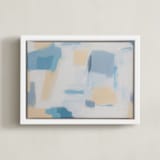 "Seaside Stroll" - Art Print in Beach by Colleen Ehrlich - Framed Canvas