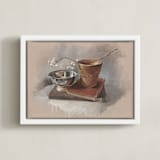 "Tallow Berries" - Art Print in Terracotta by Lorent and Leif - Framed Canvas