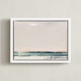 "Tandem" - Art Print in Blue Mist by Eric Ransom - Framed Canvas