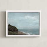 "Life On Hold" - Art Print in Sky by Elly - Framed Canvas