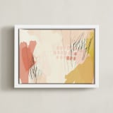 "seventy-five I" - Art Print in Bubble Gum by Morgan Kendall - Framed Canvas
