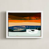 "Solitude" - Art Print in Multi-Colored by Simona Gocan - Framed Canvas