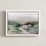 "Green Valley" - Art Print in Prairie by Lindsay Megahed - Framed Canvas