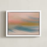 "Hazy Day" - Art Print in Oatmeal by Brooke Drake - Framed Canvas