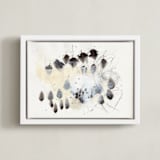 "Magnetic II" - Art Print in Black and White by Elle Claire - Framed Canvas