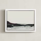 "Alec" - Art Print in Grey Haze by Mande Calhoun - Framed Canvas