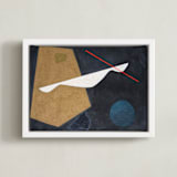 "FOR WANT OF A NAIL" - Art Print in Charcoal by Keren Toledano - Framed Canvas