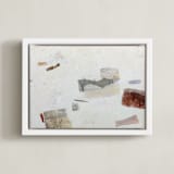 "Seasons Echo" - Art Print in Rusted by Jennifer Daily - Framed Canvas