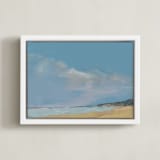 "Coastal Cloud" - Art Print in Slate Grey by Eric Ransom - Framed Canvas