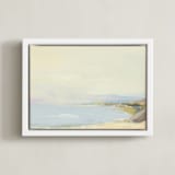 "arrival" - Art Print in Lemon by Eric Ransom - Framed Canvas