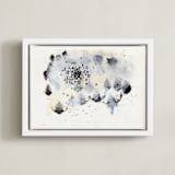 "Magnetic I" - Art Print in Black and White by Elle Claire - Framed Canvas