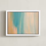 "Serenity" - Art Print in Powder Blue by Artsy Canvas Girl Designs - Framed Canvas