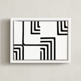 "Edges" - Art Print in Onyx by Bethania Lima - Framed Canvas