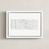 "All of the Things" - Art Print in Storm by Stephanie Nowotarski - Framed Canvas