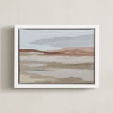 "Blushing Expanse" - Art Print in Expanse by Kati Ramer - Framed Canvas