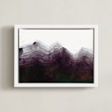 "The Mountain Side" - Art Print in Shades of Black by Kelsey McNatt - Framed Canvas