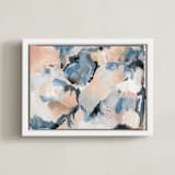 "Lake View South Carolina" - Art Print in lake blue by Erika Firm - Framed Canvas