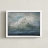 "Earthly Days" - Art Print in Cloud Grey by Brian Sostrom - Framed Canvas