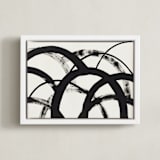 "Mountain Shadows No. 2" - Art Print in Shadow Black by Christina Flowers - Framed Canvas
